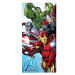 Jerry Fabrics Avengers light blue 70 × 140 cm