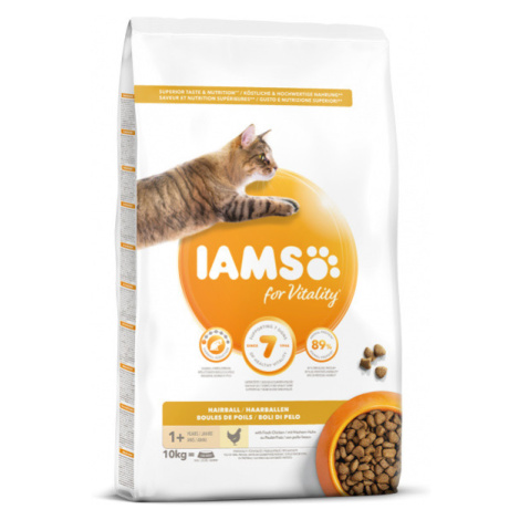 IAMS Cat Adult Hairball Reduction Chicken 10kg