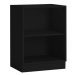 ArtExt Kuchyňská skříňka vysoká pro vestavnou lednici BONN | D14DL 60 207 Barva korpusu: Černá