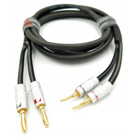 Nakamichi Reproduktorový kabel 2x4 banánkové kolíky 0,5m