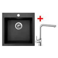 Sinks Viva 455 Metalblack + Elka