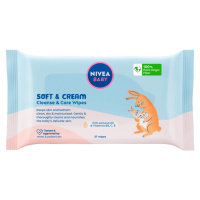 Nivea Baby ubrousky 57ks Soft & Cream