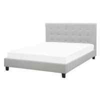 BELIANI postel LA ROCHELLE 140 × 200 cm, světle šedá