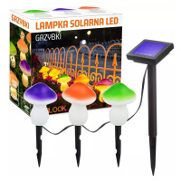 FLD-19-W | Zahradní solární lampa LED Mushrooms 3 ks | 22 cm, 600 mAh