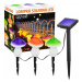 FLD-19-W | Zahradní solární lampa LED Mushrooms 3 ks | 22 cm, 600 mAh