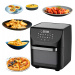 Fritéza Bez tuku Leacco 12 L 1800 W Af103 Airfryer 10 provozních režimů