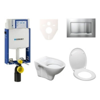 Cenově zvýhodněný závěsný WC set Geberit k zazdění + WC S-Line S-line Pro 110.302.00.5ND7