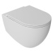 Isvea Infinity závěsná WC mísa 36,5 x 53 cm Rimless bílá mat 10NF02001-2L