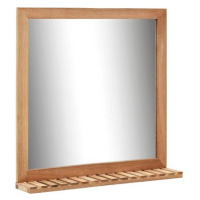 Koupelnové zrcadlo 60 x 12 x 62 cm masivní ořechové dřevo