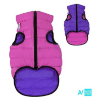 AiryVest bunda pro psy růžová/fialová XS 22