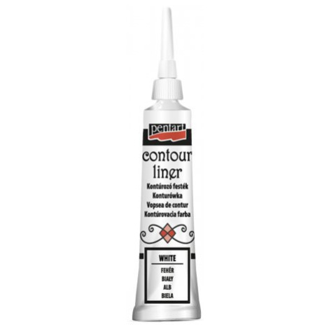 Pentart Konturovací liner univerzální PENTART 20 ml BÍLÁ