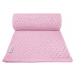 Růžová pletená dětská deka s podílem bavlny T-TOMI Summer, 80 x 100 cm