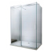 MEXEN/S OMEGA sprchový kout 3-stěnný 130x90, transparent, chrom 825-130-090-01-00-3S