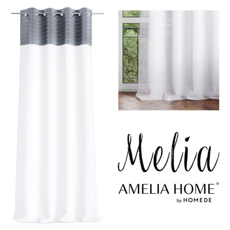 Záclona AmeliaHome Melia I bílá