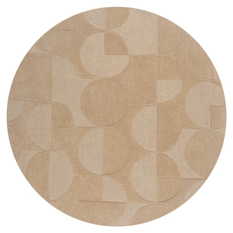 Flair Rugs koberce Kusový koberec Moderno Gigi Natural kruh Rozměry koberců: 160x160 (průměr) kr