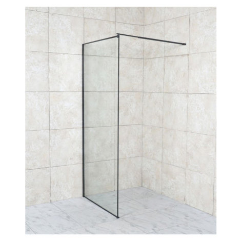 HOPA Walk-in sprchový kout ALGORA BLACK BARVA rámu Černá, Rozměr A 100 cm, Rozměr C 200 cm, Směr