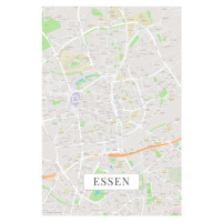 Mapa Essen color, (26.7 x 40 cm)