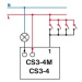 Multifunkční relé pod vypínač ELEKTROBOCK CS3-4M