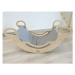 Podložka na Montessori houpačku 6v1 smile s elastanem šedá