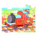 Bigjigs Toys dřevěné hračky - Puzzle Vlak - 9 dílků