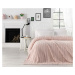 Světle růžový přehoz přes postel s příměsí bavlny Homemania Decor Camila, 220 x 240 cm