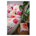 Cotton House Povlečení 3dílné LP DITA- Flores pink / 70x90+140x200cm / bavlna + povlak na polštá