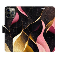 iSaprio flip pouzdro Gold Pink Marble 02 pro iPhone 12/12 Pro