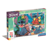 Clementoni 23776 - Puzzle 104 maxi Disney Stitch