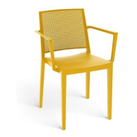 ROJAPLAST Židle zahradní GRID ARMCHAIR, hořčicově žlutá