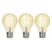LUUMR LUUMR Smart LED žárovka sada 3 žárovek E27 A60 4,9W jantarová Tuya