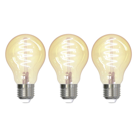 LUUMR LUUMR Smart LED žárovka sada 3 žárovek E27 A60 4,9W jantarová Tuya