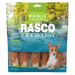 Pochoutka Rasco Premium buvolí kůže obalená kuřecím masem, tyčinky L 500g