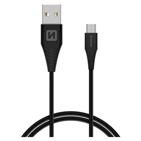 SWISSTEN Datový kabel, USB-A / Micro USB, 1,5 m, černý