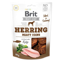 Pochoutka Brit Jerky Meaty sleď, kolečka 80g