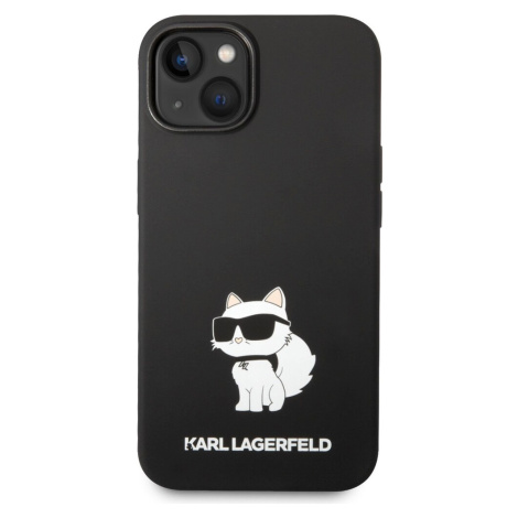 Karl Lagerfeld Liquid Silicone Choupette NFT kryt iPhone 14 Plus černý