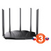 Tenda TX12 Pro AX3000 WiFi6 Router, 1x GWAN, 3x GLAN, IPv6, 5x 6dBi, WPA3, Mesh, CZ app