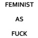 Ilustrace Feminist as fuck, Finlay & Noa, 30x40 cm