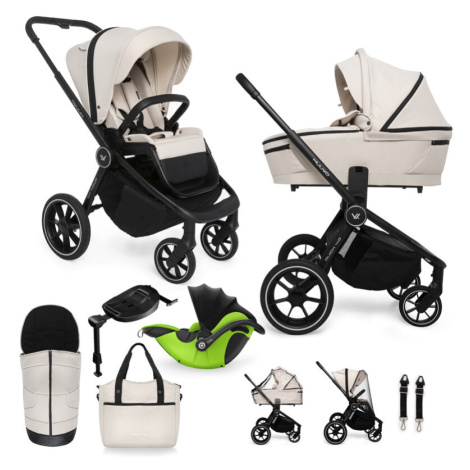 MUUVO  - Kočárek kombinovaný Quick 4.0 Desert sand set 2v1 + KIDDY Evoluna i-size 2 + základna