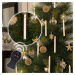 Konstsmide Christmas Vánoční svíčky LED bezdrátové, 16cm bílá 10ks