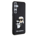 Zadní kryt Karl Lagerfeld 3D Rubber Karl and Choupette pro Samsung Galaxy S24+, black