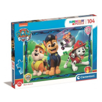 Clementoni: Puzzle 104 dílků. Super barva - Paw Patrol