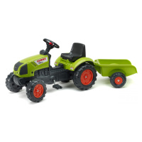 FALK - Šlapací traktor 2040 Claas Arion s vlečkou