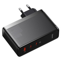 Baseus GaN5 Pro Fast USB + 2xUSB-C 140W černá