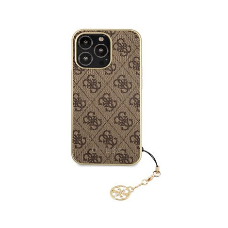 Guess 4G Charms Zadní Kryt pro Apple iPhone 13 Pro Brown