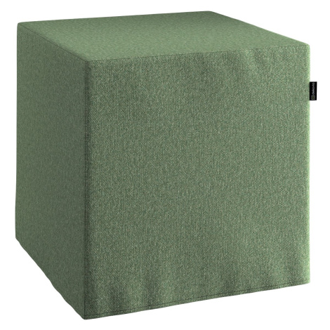 Dekoria Sedák Cube - kostka pevná 40x40x40, zelený melanž, 40 x 40 x 40 cm, Amsterdam, 704-44