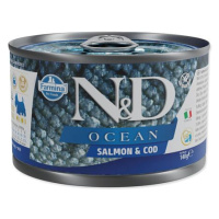 KONZERVA N&D DOG OCEAN SALMON & CODFISH 140g