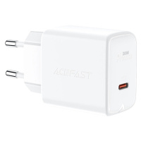 Síťová nabíječka Acefast GaN USB typu C 30W, PD, QC 3.0, AFC, FCP bílá (A21 bílá)