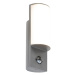 Moderní venkovní nástěnná lampa tmavě šedá s pohybovým senzorem - Harry