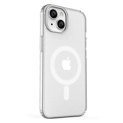 ER POWER Silikonový kryt CARNEVAL SNAP pro iPhone 14 s MagSafe - bílá