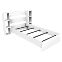 Bílá jednolůžková postel s úložným prostorem 90x190 cm Smart – Kalune Design